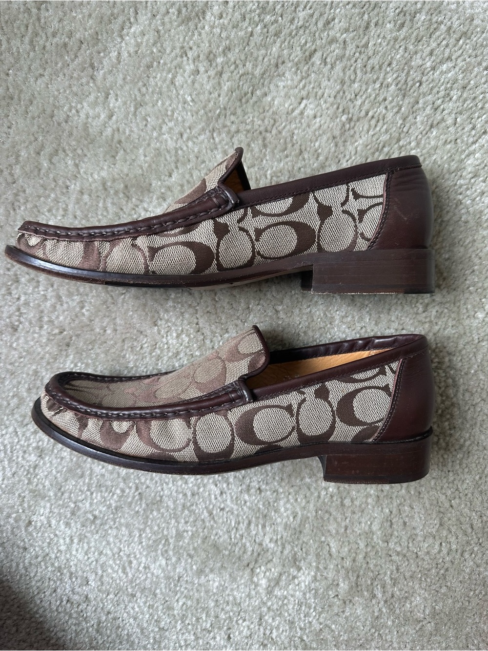 Coach Woman’s Brown Signature Canvas Loafers - Picture 4 of 9
